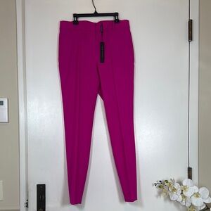 A0028 Elie Tahari bruna Pant /Vibrant Pink Trousers NWT Size 6